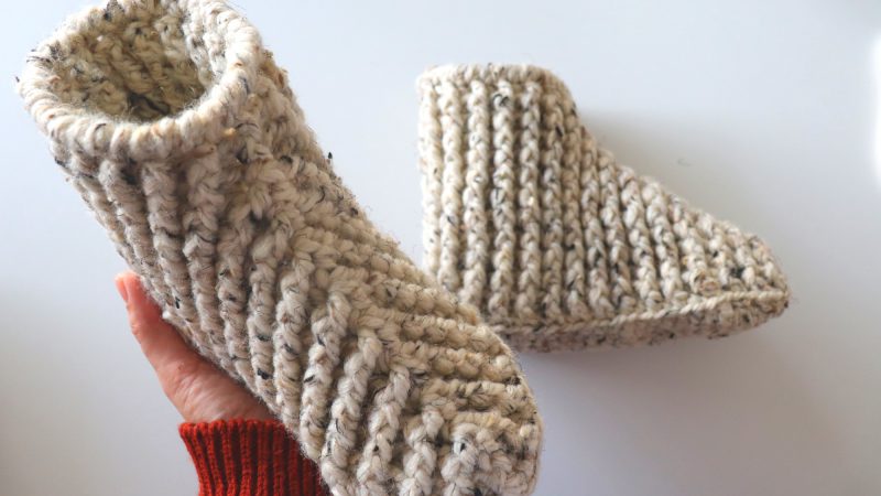 Crochet Beginner Boots / Slippers For Men And Women