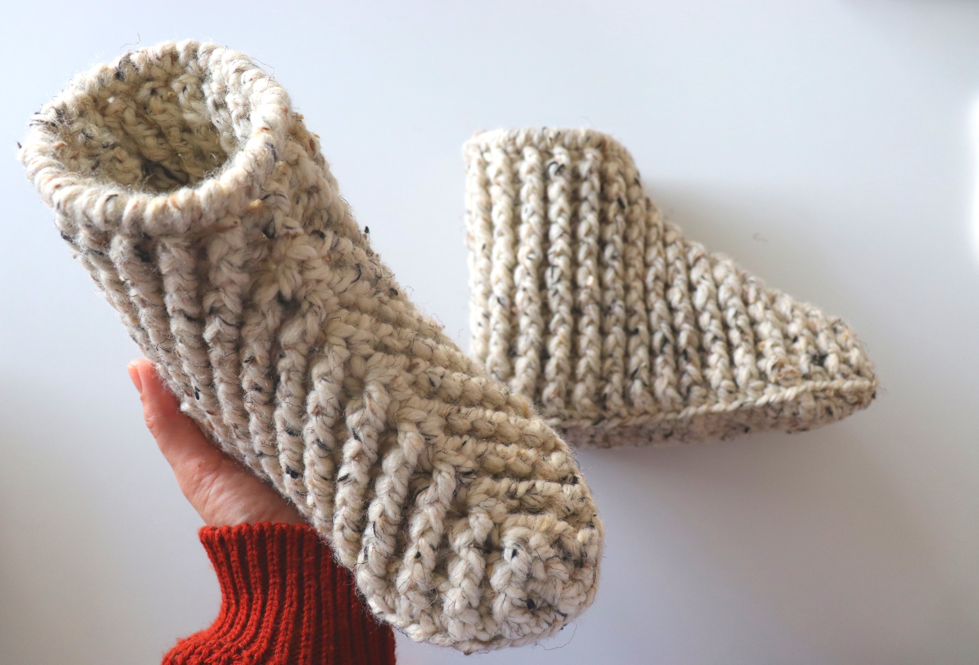 Crochet Beginner Boots / Slippers For Men And Women