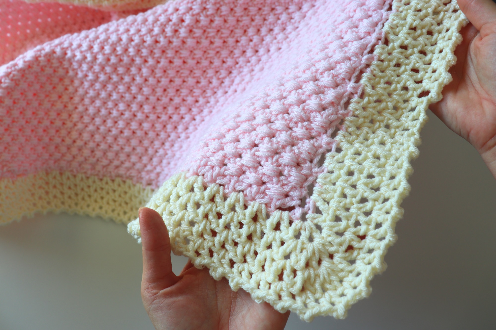 How To Crochet Easiest Beginner Baby Blanket