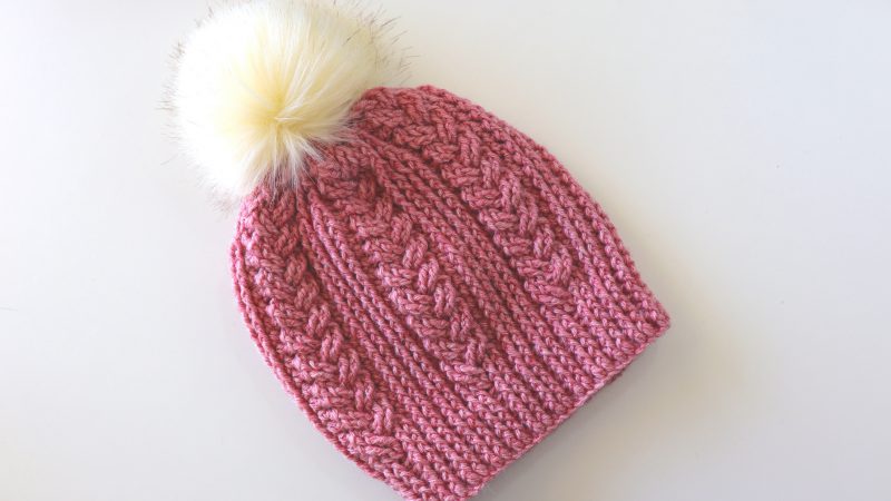 Crochet Pretty Cable Hat / Beginner Friendly Tutorial