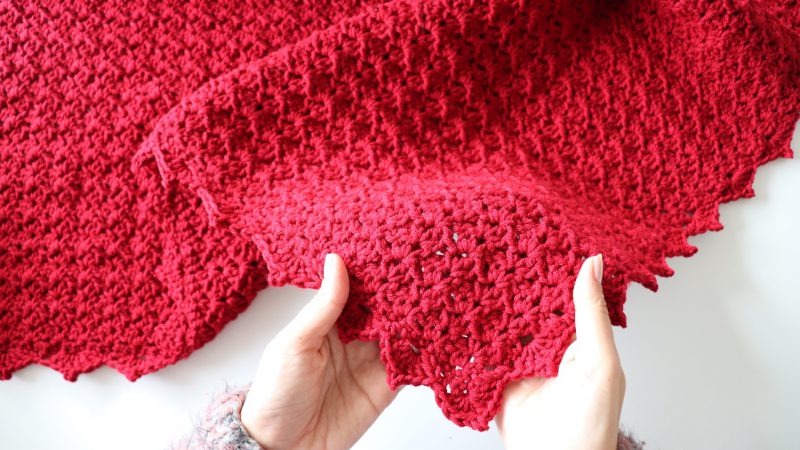 Crochet Easiest Baby Blanket / Free Written Pattern