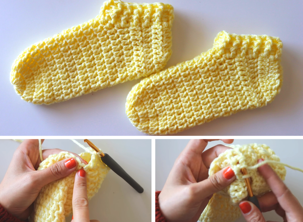 Crochet Super Easy Slippers – Free Written Pattern