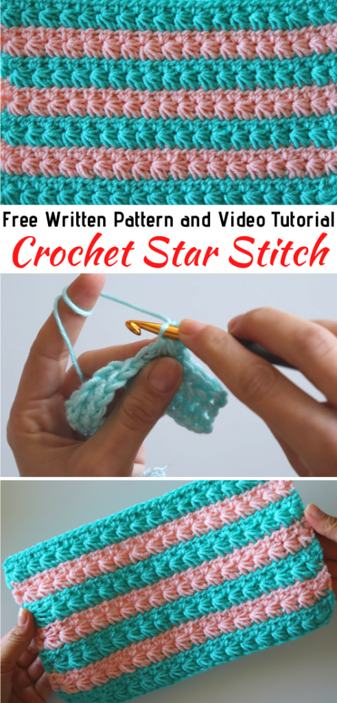 Free crochet pattern online for star stitch blanket